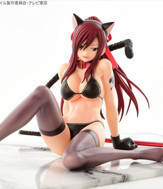 Estatua Erza Scarlet Black Cat Gravure