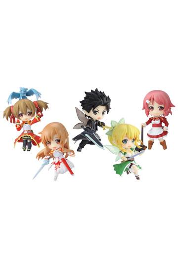 Descubre el apasionante mundo de 6 Minifiguras Sword Art Online Niitengo DX.