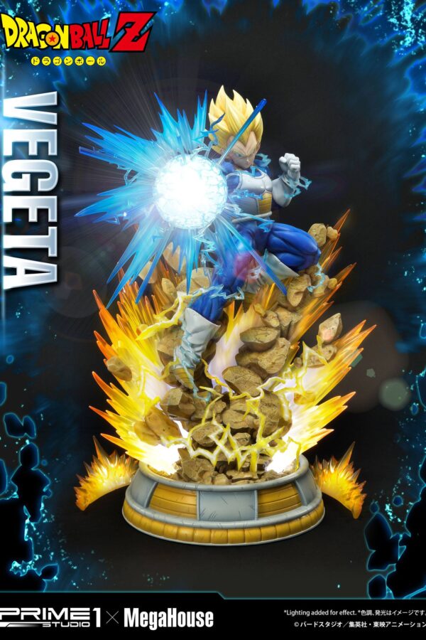 Descubre el apasionante mundo de Estatua Dragon Ball SS Vegeta 64cm.
