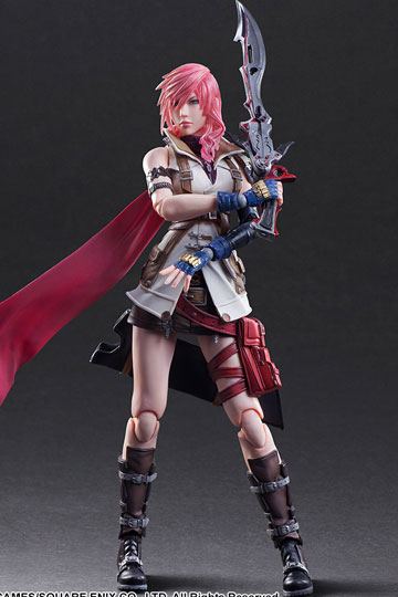 Dissidia Final Fantasy Play Arts Kai Figura Lightning 01