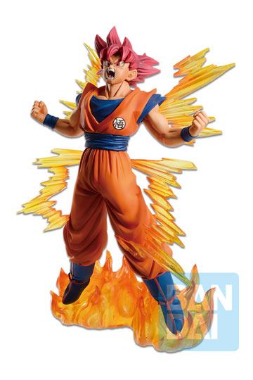 Estatua Ichibansho Super Saiyan God Goku