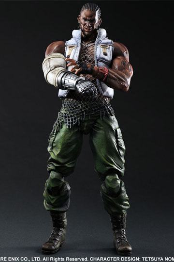 Descubre el apasionante mundo de Figura Final Fantasy VII Advent Children Play Arts Kai Barret 28 cm.