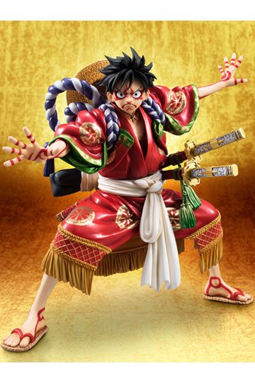 Descubre el apasionante mundo de One Piece Figura Excellent Model P.O.P. Monkey D. Luffy Kabuki Edition 21 cm.