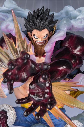 Descubre el apasionante mundo de One Piece Figura FiguartsZERO Monkey D. Luffy Gear 4 Leo Bazooka 18 cm.