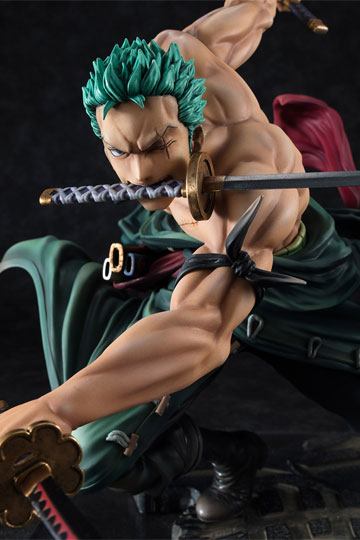 Descubre el apasionante mundo de One Piece Figura Portrait Of Pirates SA-MAXIMUM Roronoa Zoro 21 cm.