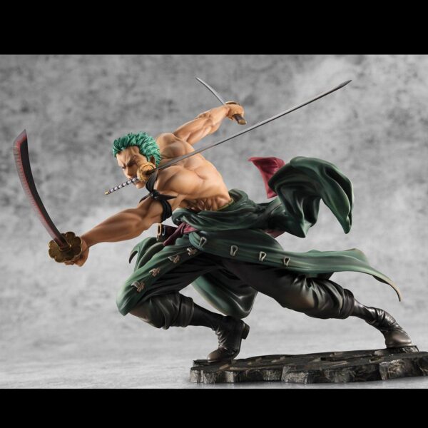 Descubre el apasionante mundo de One Piece Figura Portrait Of Pirates SA-MAXIMUM Roronoa Zoro 21 cm.
