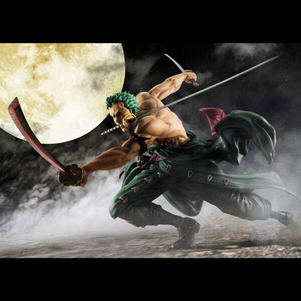 Descubre el apasionante mundo de One Piece Figura Portrait Of Pirates SA-MAXIMUM Roronoa Zoro 21 cm.