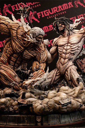 Estatua Elite Exclusive Eren vs Armored Titan