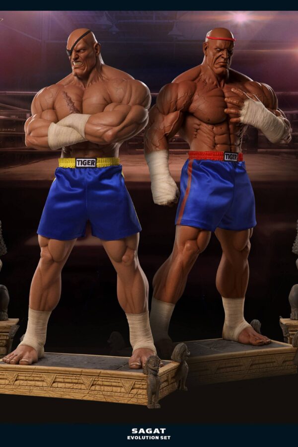 Estatua Street Fighter Sagat Evolution - Imagen 2