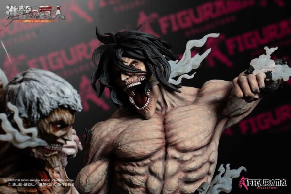 Estatua Elite Exclusive Eren vs Armored Titan