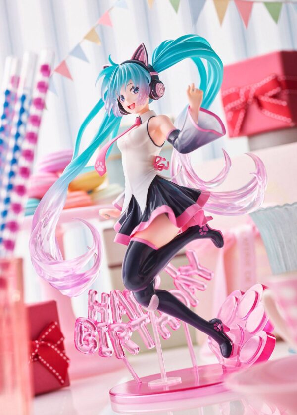 Estatua Miku Birthday 2021 Happy Cat