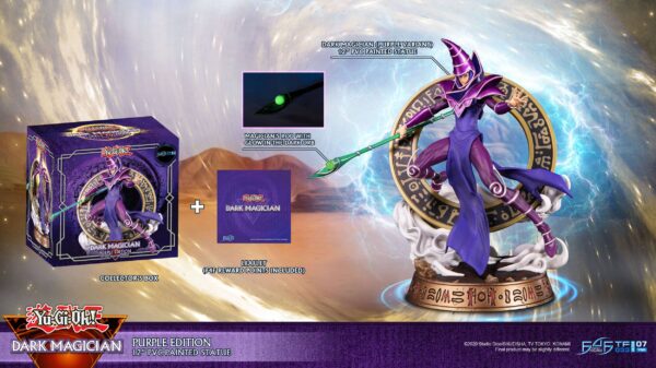 Estatua Dark Magician Purple Version