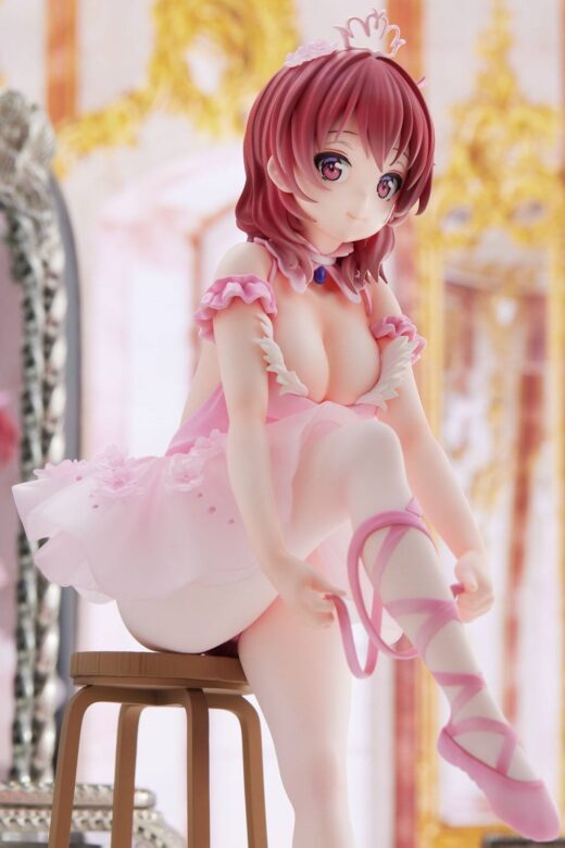 Descubre el apasionante mundo de Estatua Flamingo Ballet Red Hair Girl.