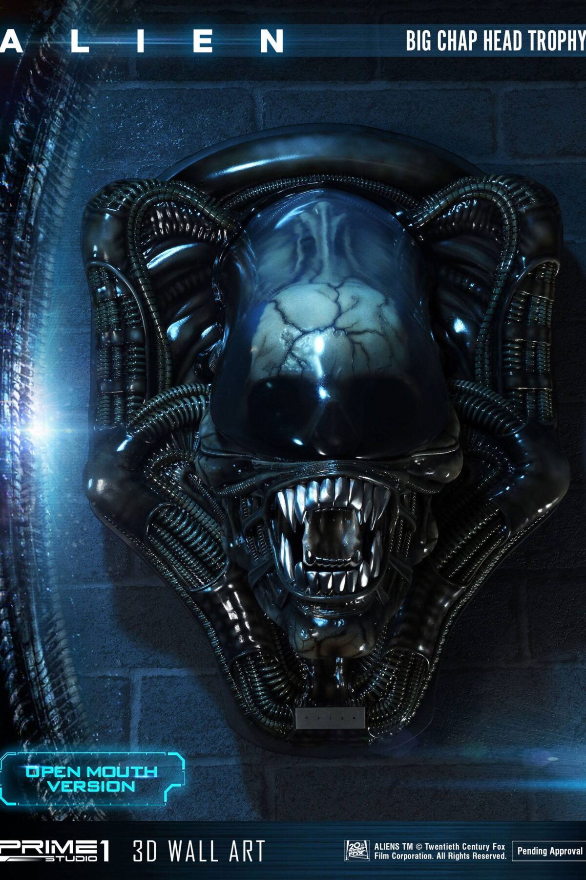 Decoracion Alien Head Trophy Open Mouth