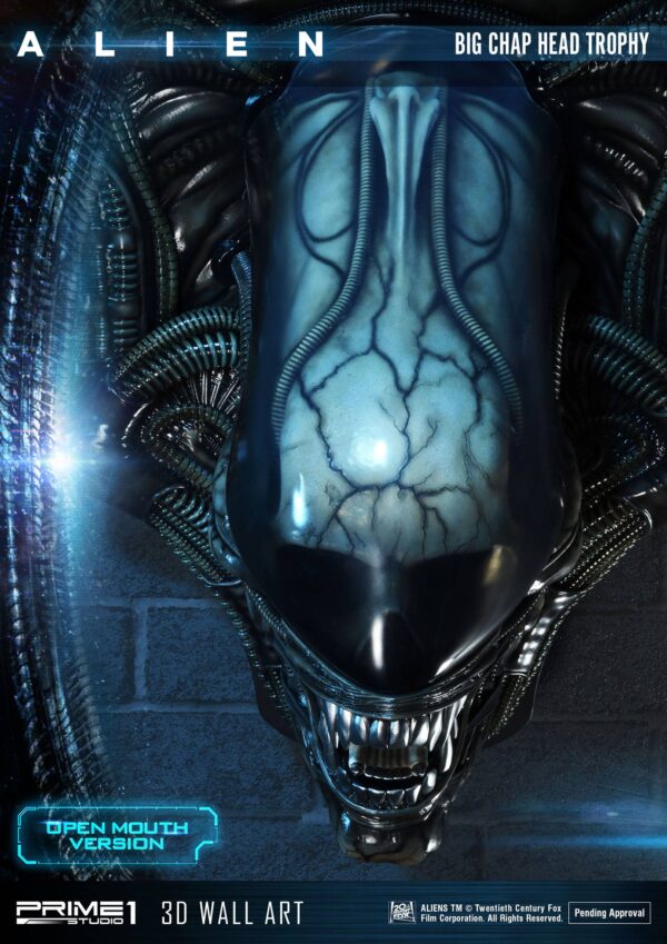 Decoracion Alien Head Trophy Open Mouth