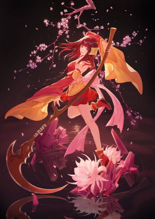Descubre el apasionante mundo de Estatua Long Kui Crimson Guardian Princess.