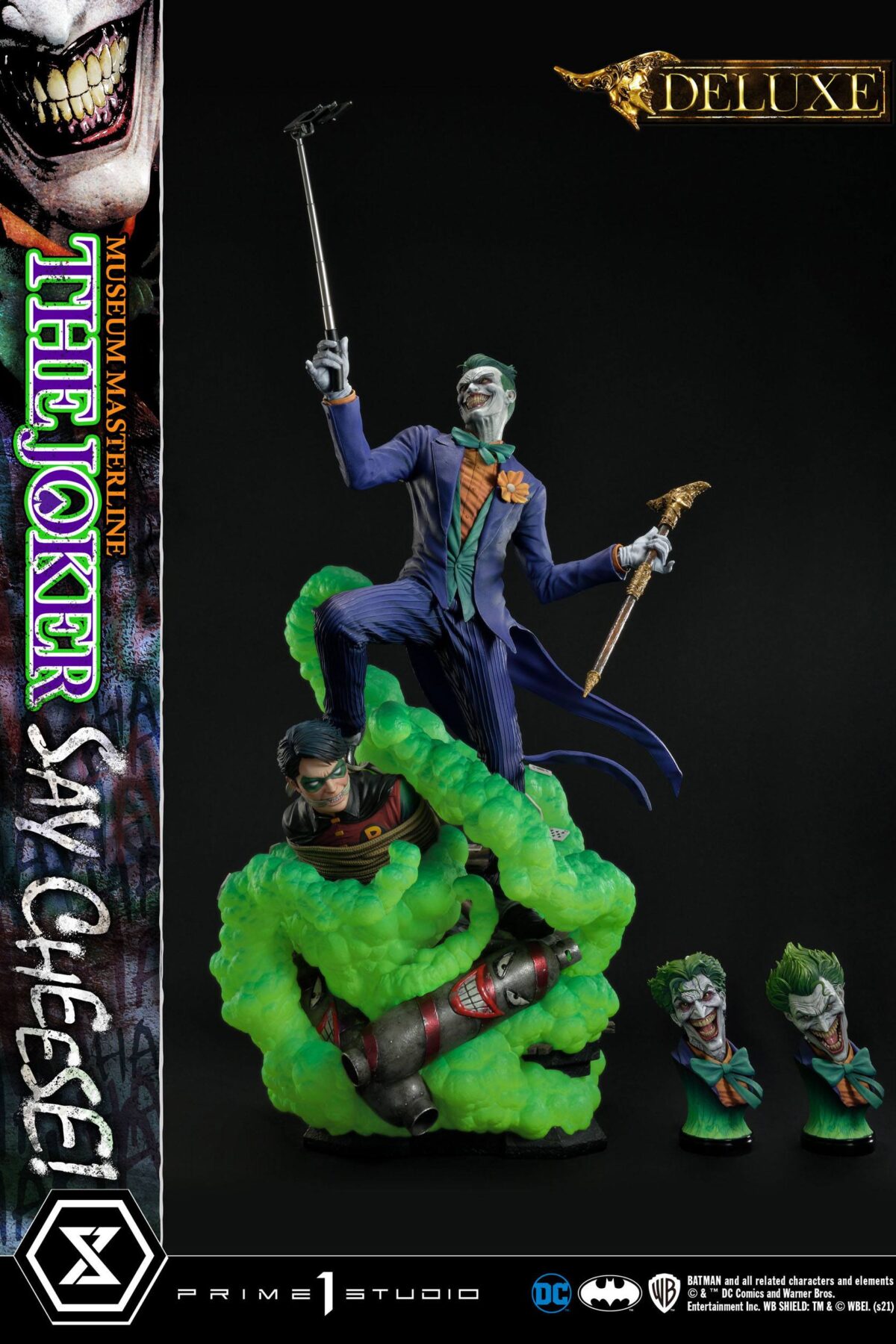 Descubre el apasionante mundo de Estatua The Joker Say Cheese Bonus.