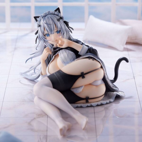 Descubre el apasionante mundo de Estatua Komashiro Illustration Meido Nyanko.