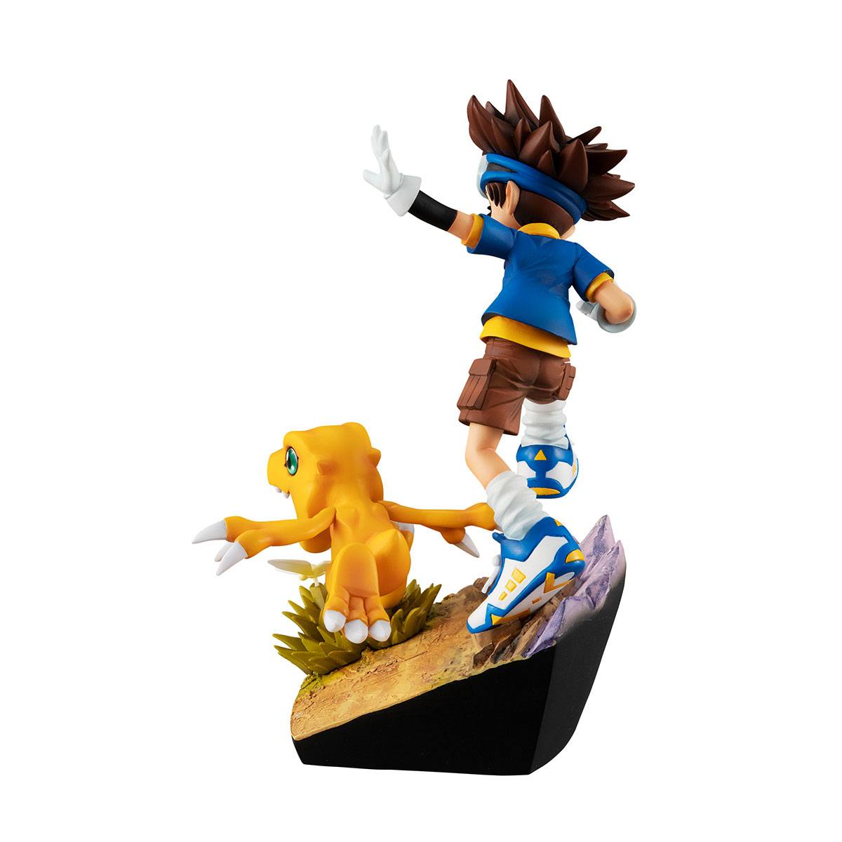 Estatua Taichi Yagami y Agumon 20th Anniversary