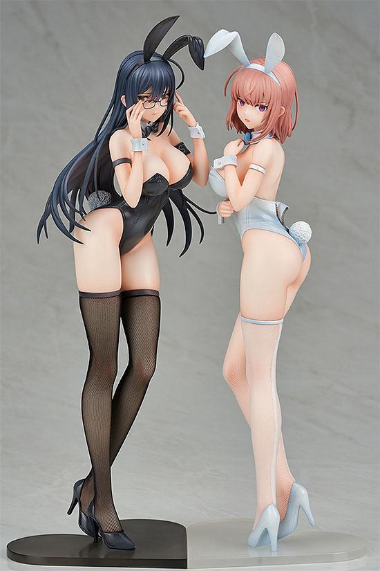 Estatuas Black Bunny Aoi y White Bunny Natsume