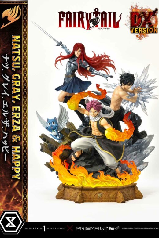 Estatua Natsu Gray Erza Happy Deluxe