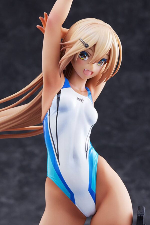 Descubre el apasionante mundo de Estatua Kouhai-chan Swim Club Blue Swimsuit.