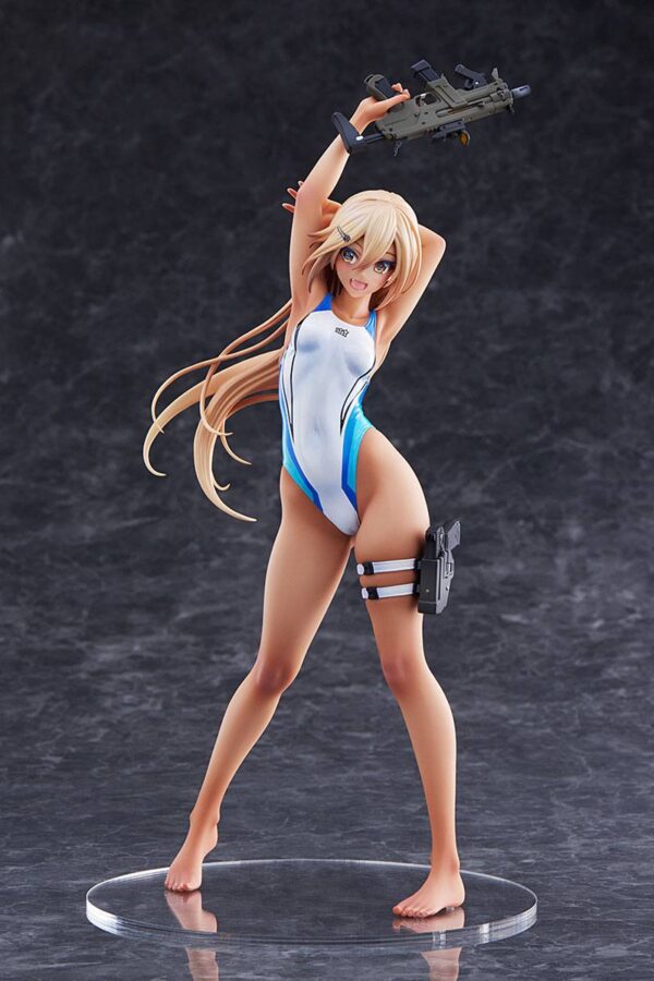 Descubre el apasionante mundo de Estatua Kouhai-chan Swim Club Blue Swimsuit.