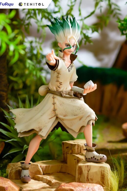 Estatua Dr Stone Senku Ishigami 28 cm