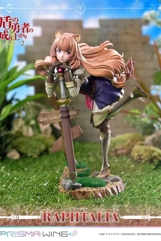 Descubre el apasionante mundo de Estatua Prisma Wing Raphtalia The Rising of the Shield Hero Season 2.