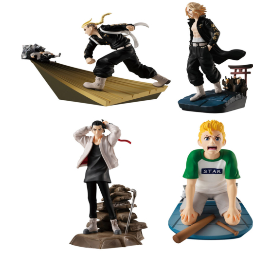 Descubre el apasionante mundo de Figuras Petitrama Tokyo Revengers Toman Escenas Heroicas.