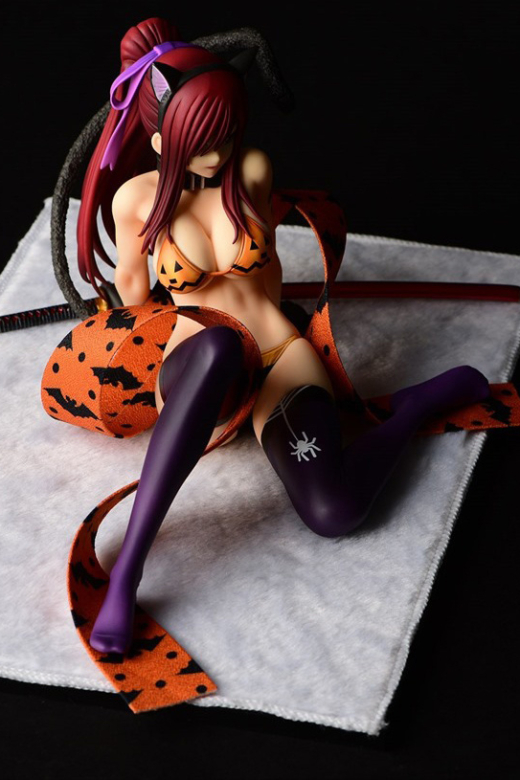 Descubre el apasionante mundo de Figura Erza Scarlet Estilo Gravure Gato Halloween.