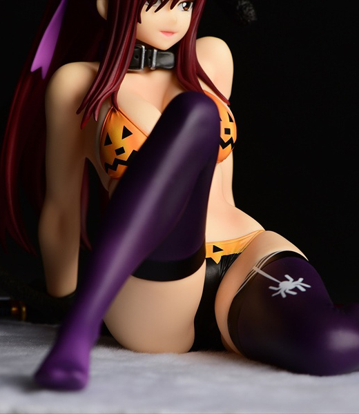 Descubre el apasionante mundo de Figura Erza Scarlet Estilo Gravure Gato Halloween.