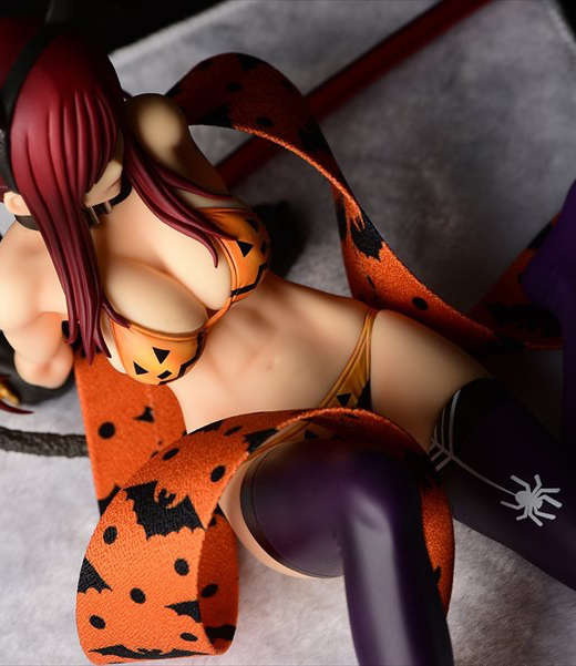 Descubre el apasionante mundo de Figura Erza Scarlet Estilo Gravure Gato Halloween.