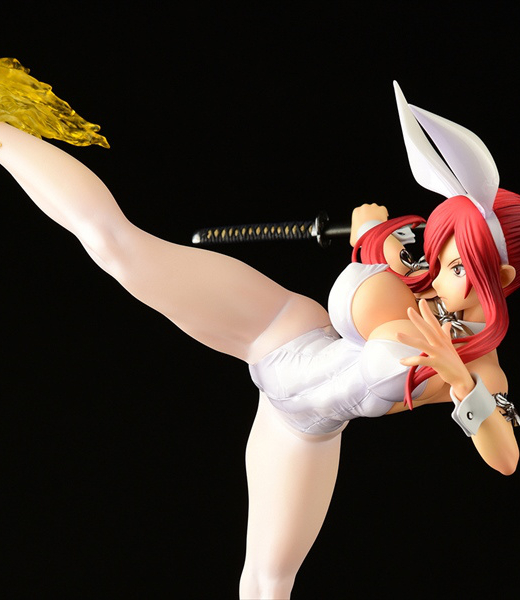 Descubre el apasionante mundo de Figura Erza Scarlet Patada Alta Versión Conejo Blanco.