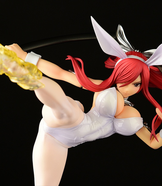 Descubre el apasionante mundo de Figura Erza Scarlet Patada Alta Versión Conejo Blanco.