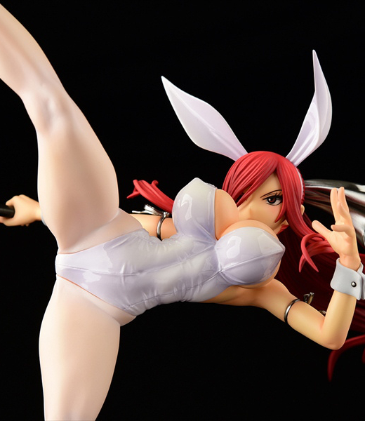 Descubre el apasionante mundo de Figura Erza Scarlet Patada Alta Versión Conejo Blanco.