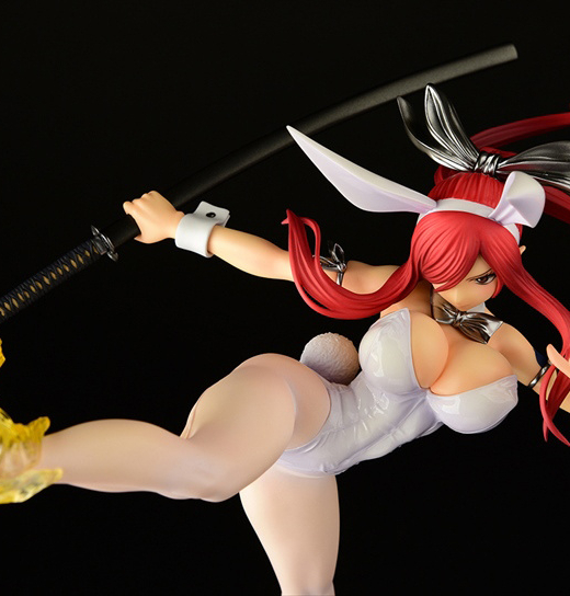 Descubre el apasionante mundo de Figura Erza Scarlet Patada Alta Versión Conejo Blanco.