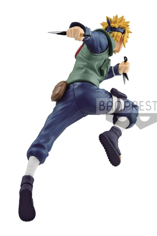 Descubre el apasionante mundo de Figura Minato Namikaze Vibration Stars Naruto 18cm.