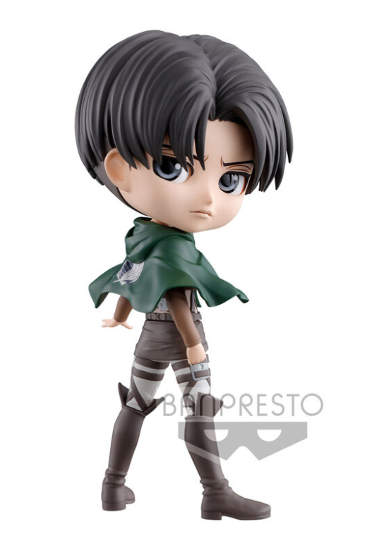 Descubre el apasionante mundo de Figura Levi Versión B Attack On Titan Q Posket 14cm.