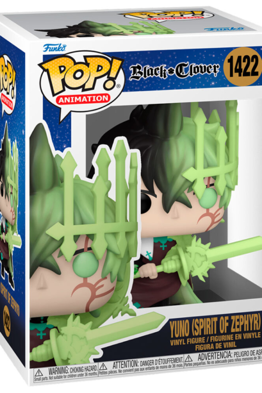 Descubre el apasionante mundo de Figura POP Yuno Espíritu de Zephyr Black Clover.