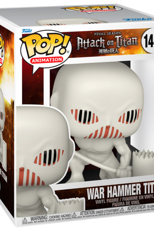 Descubre el apasionante mundo de Figura POP Attack on Titan War Hammer Titan 15cm.