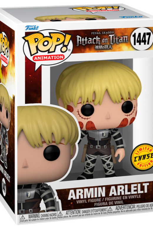 Descubre el apasionante mundo de Figura POP Armin Arlelt Attack on Titan Chase.
