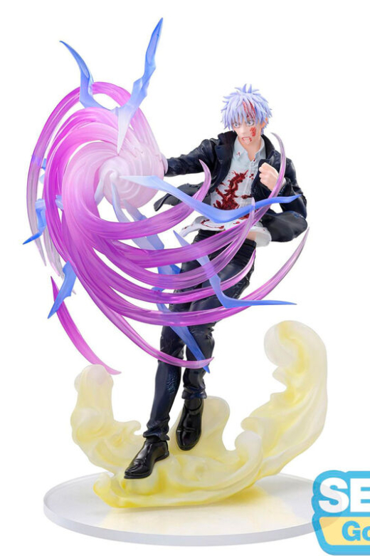 Descubre el apasionante mundo de Figura Satoru Gojo Hollow Purple Jujutsu Kaisen 20cm.