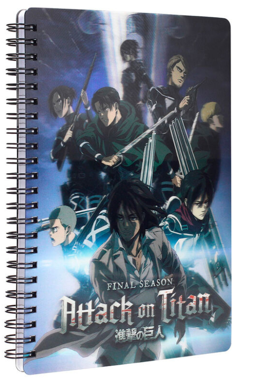 Descubre el apasionante mundo de Cuaderno 3D Attack on Titan Grupo.