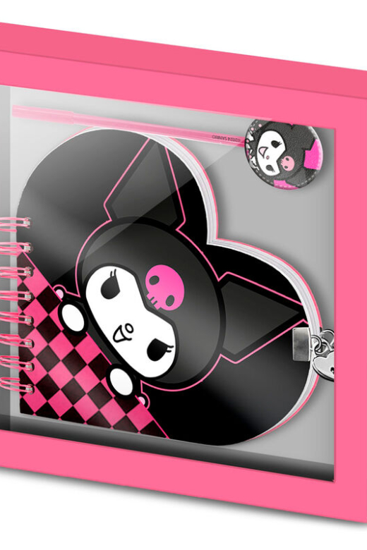 Descubre el apasionante mundo de Set Diario y Bolígrafo Kuromi Hello Kitty.