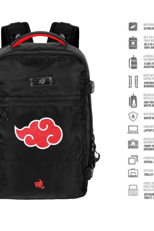 Descubre el apasionante mundo de Mochila Nubes Naruto Shippuden 40cm.