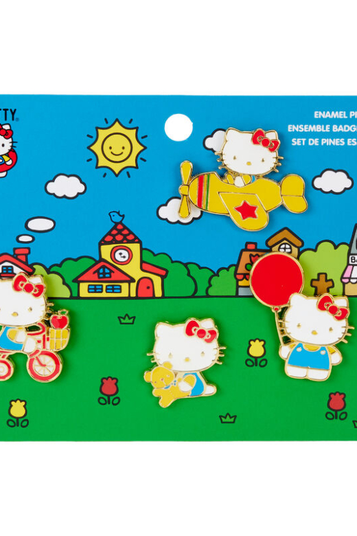 Descubre el apasionante mundo de Set de Pines 50 Aniversario Hello Kitty Loungefly.