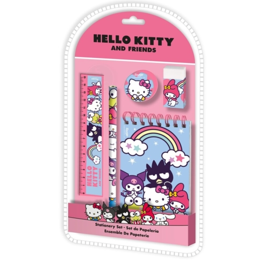 Blister papelería Hello Kitty y Amigos 5 piezas Descubre el apasionante mundo de Blister papelería Hello Kitty y Amigos 5 piezas.