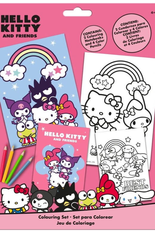 Descubre el apasionante mundo de Set de Colorear Hello Kitty y Amigos.