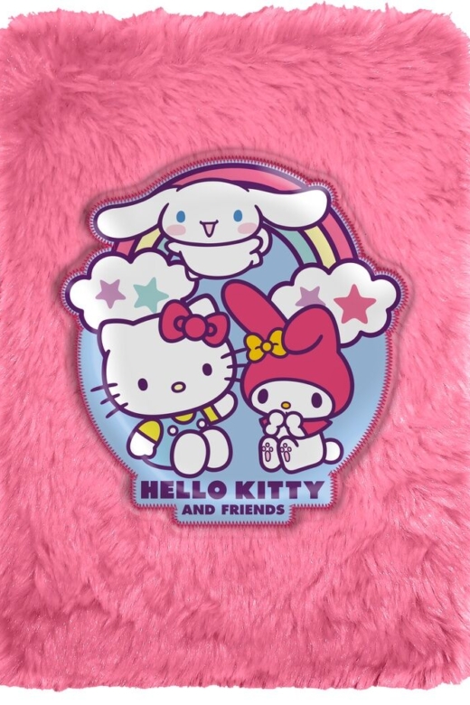 Descubre el apasionante mundo de Cuaderno peluche A5 Hello Kitty y Amigos.